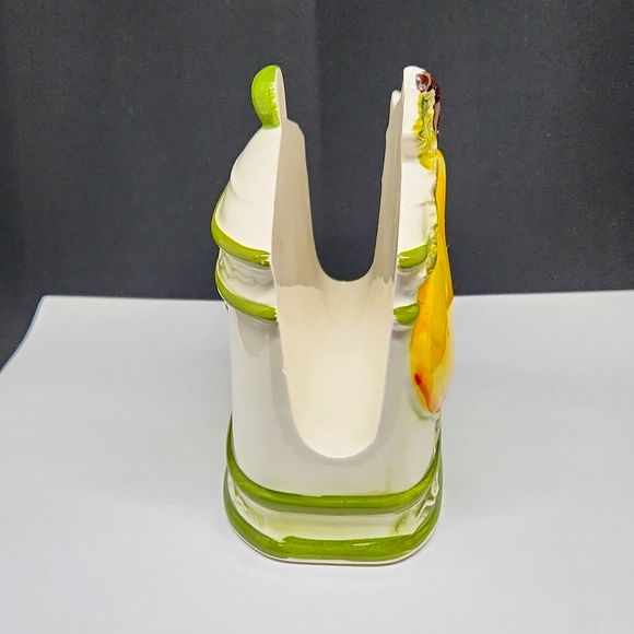 Hand Painted Ceramic Fruit Napkin Holder - Picture 4 of 10
